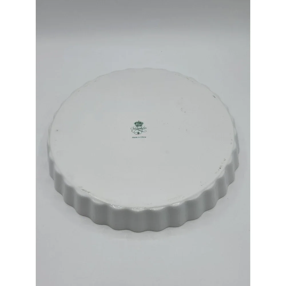 Christineholm Pink Rose Quiche‎ Pie Tart Baking Dish 9.75
